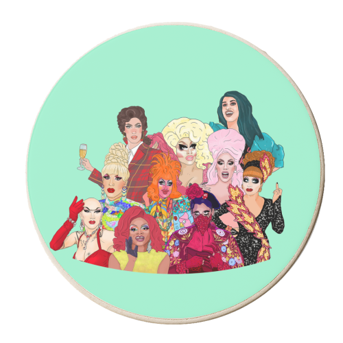 Drag Royalty - personalised beer coaster by The Queer Store