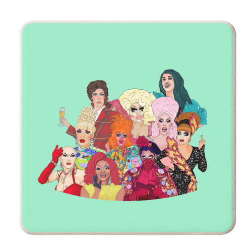 Drag Royalty - personalised beer coaster by The Queer Store