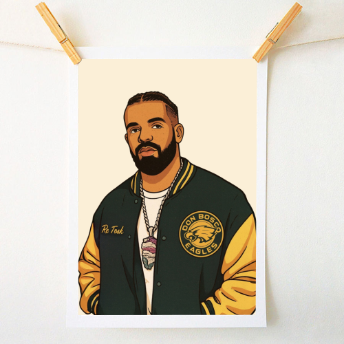 Drake - A1 - A4 art print by Ms Doodle