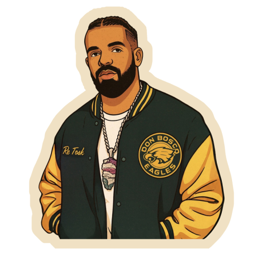 Drake - Die Cut Sticker by Ms Doodle