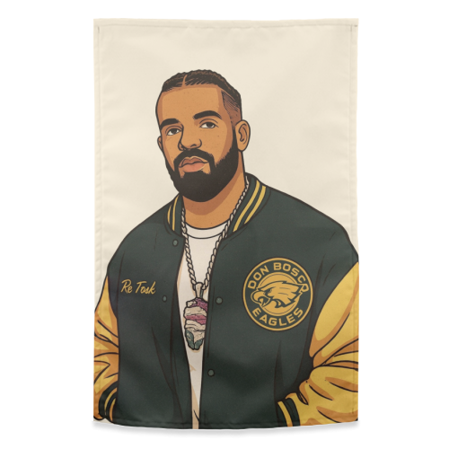 Drake - funny tea towel by Ms Doodle