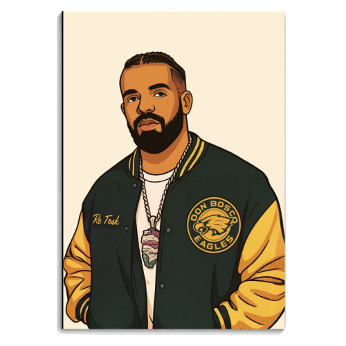 Drake - personalised A4, A5, A6 notebook by Ms Doodle