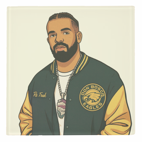 Drake - personalised beer coaster by Ms Doodle