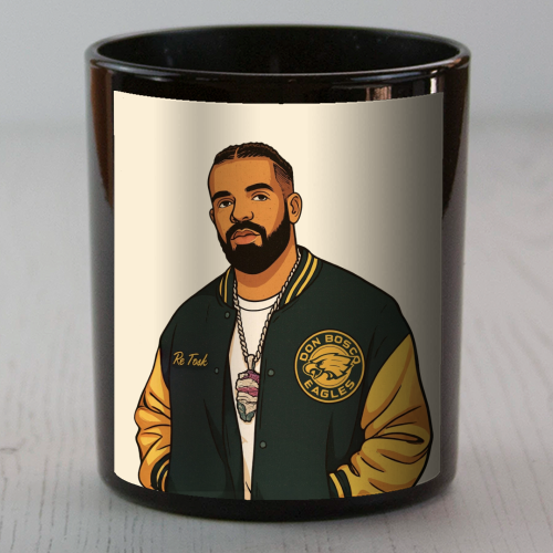 Drake - scented candle by Ms Doodle