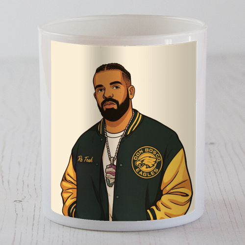 Drake - scented candle by Ms Doodle