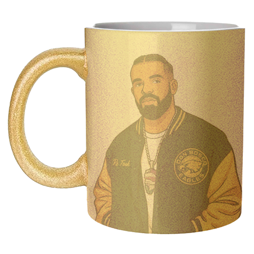 Drake - unique mug by Ms Doodle