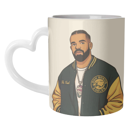 Drake - unique mug by Ms Doodle