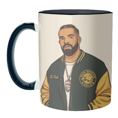 Drake - unique mug by Ms Doodle