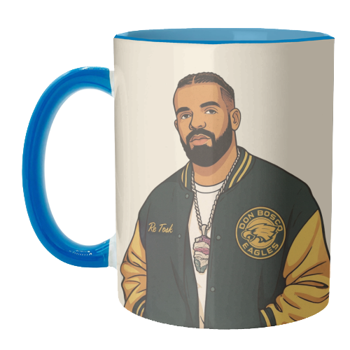Drake - unique mug by Ms Doodle