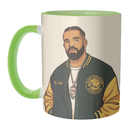 Drake - unique mug by Ms Doodle