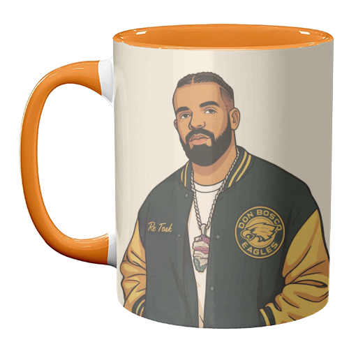Drake - unique mug by Ms Doodle