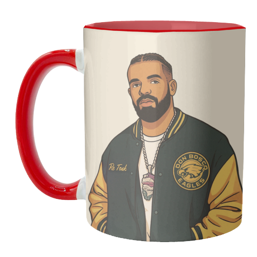 Drake - unique mug by Ms Doodle