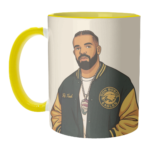 Drake - unique mug by Ms Doodle