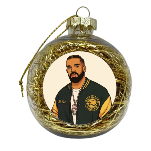 Drake - xmas bauble by Ms Doodle