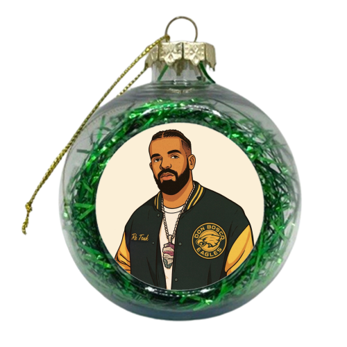 Drake - xmas bauble by Ms Doodle