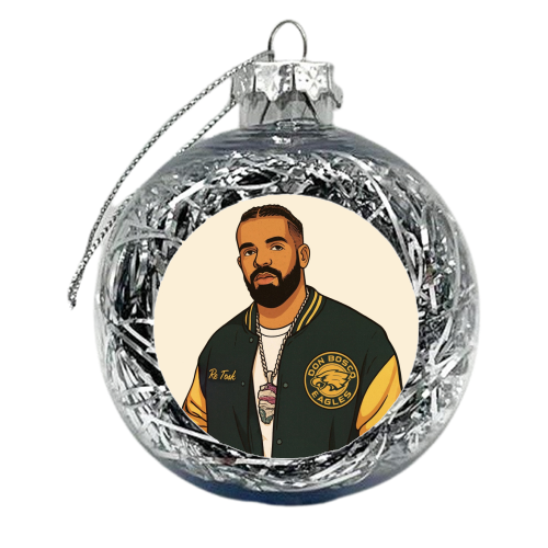 Drake - xmas bauble by Ms Doodle
