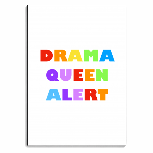 Drama Queen Alert - personalised A4, A5, A6 notebook by Adam Regester