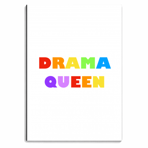 Drama Queen - personalised A4, A5, A6 notebook by Adam Regester