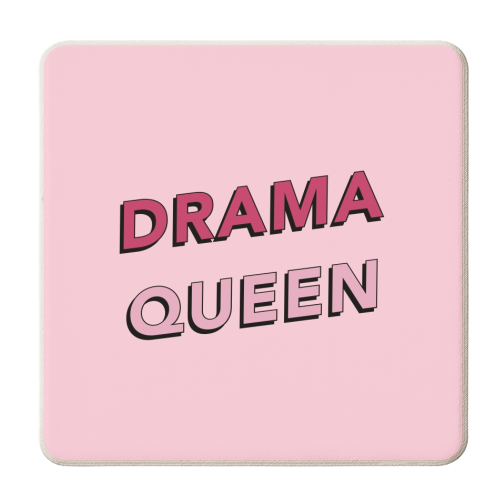 Drama queen - personalised beer coaster by The Girl Next Draw
