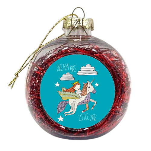 Dream Big Little One - xmas bauble by Nichola Cowdery