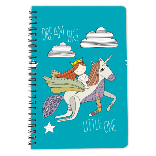 Dream Big Little One - personalised A4, A5, A6 notebook by Nichola Cowdery