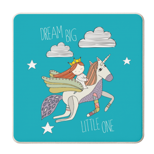 Dream Big Little One - personalised beer coaster by Nichola Cowdery