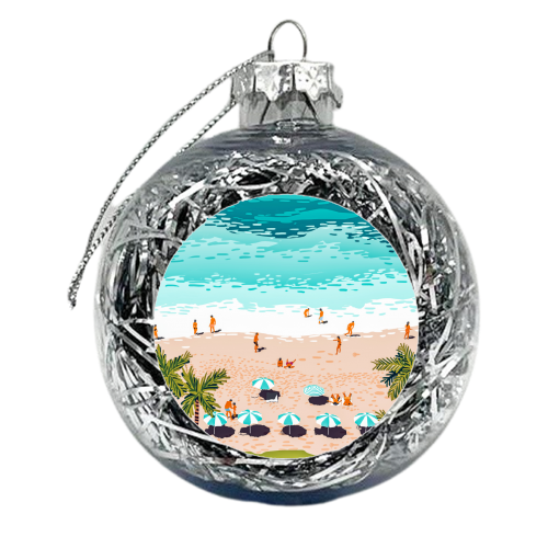 Dream in Colors Borrowed From The Sea | Ocean Tropical Beachy Summer | Swim Surf Travel Vacation - xmas bauble by Uma Prabhakar Gokhale