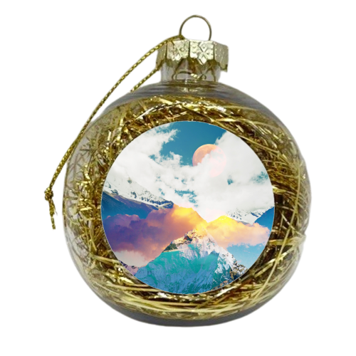 Dreaming Mountains - xmas bauble by Uma Prabhakar Gokhale