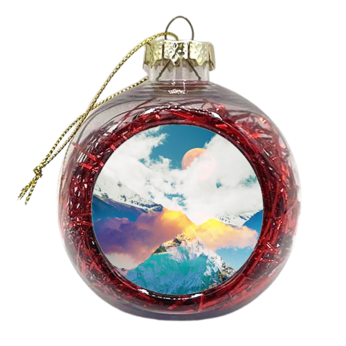 Dreaming Mountains - xmas bauble by Uma Prabhakar Gokhale