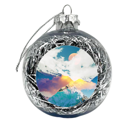 Dreaming Mountains - xmas bauble by Uma Prabhakar Gokhale