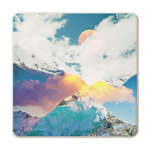 Dreaming Mountains - personalised beer coaster by Uma Prabhakar Gokhale