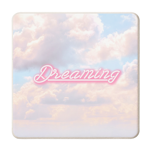 Dreaming - personalised beer coaster by Lilly Rose