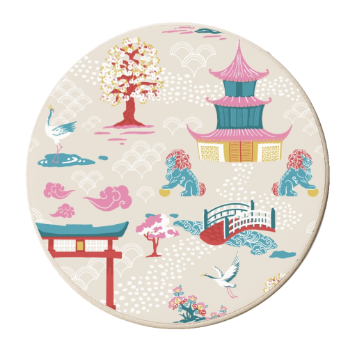 Dreams Of Japan - personalised beer coaster by Draper & Harlow