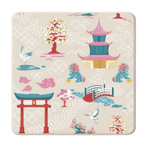 Dreams Of Japan - personalised beer coaster by Draper & Harlow