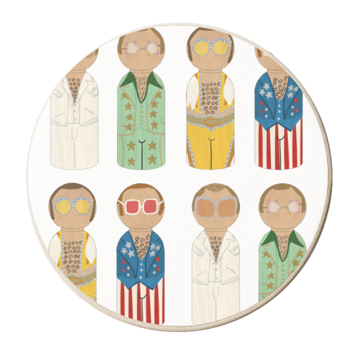 Dressing up Box - personalised beer coaster by Sarah Wilkinson