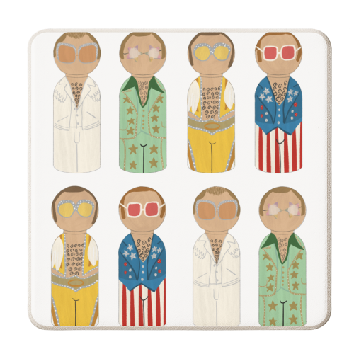 Dressing up Box - personalised beer coaster by Sarah Wilkinson