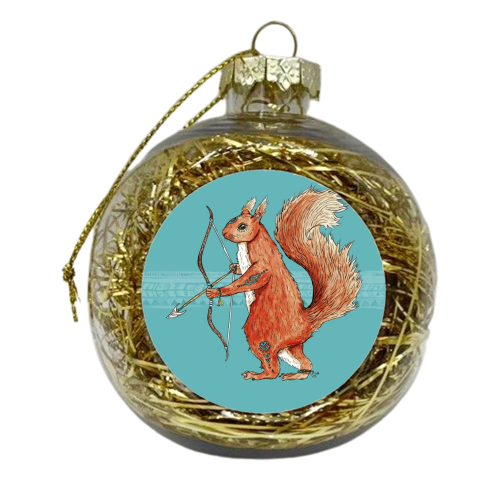 Drey Tribe Squirrel - xmas bauble by Cat Partridge Art
