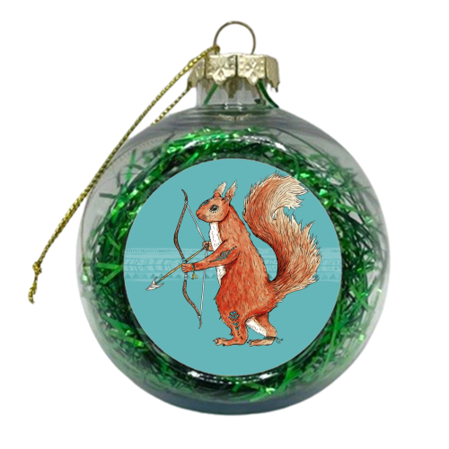 Drey Tribe Squirrel - xmas bauble by Cat Partridge Art