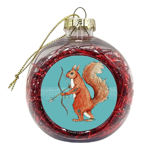 Drey Tribe Squirrel - xmas bauble by Cat Partridge Art
