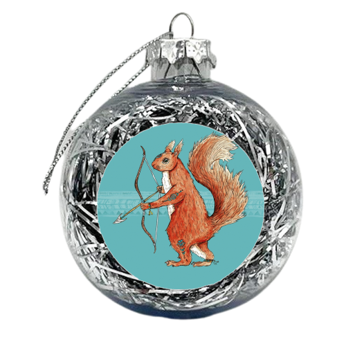 Drey Tribe Squirrel - xmas bauble by Cat Partridge Art