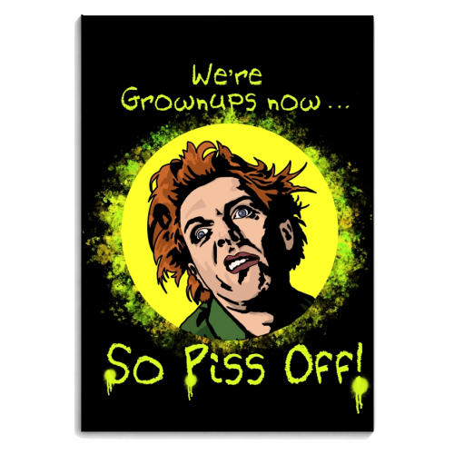 Drop Dead Fred “We're Grownups Now, So Piss Off” Funny Film Movie Quote - personalised A4, A5, A6 notebook by Wallace Elizabeth