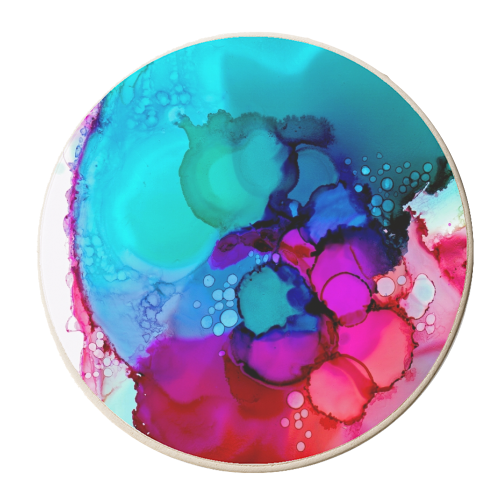 Drops - personalised beer coaster by karen horn