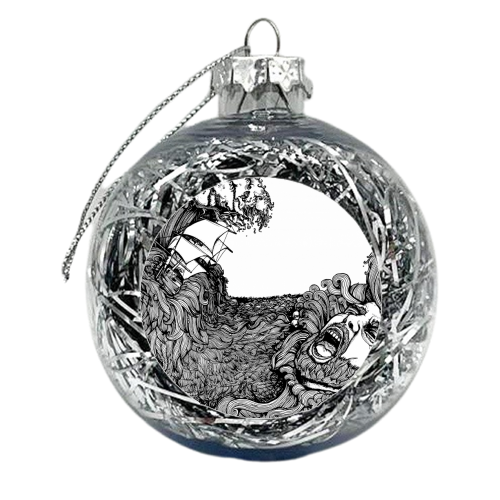 Drowning man - xmas bauble by Redmegreen