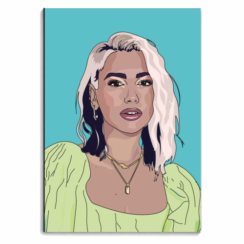 Dua Lipa Collection - personalised A4, A5, A6 notebook by Catherine Critchley.