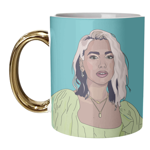 Dua Lipa Collection - unique mug by Catherine Critchley.