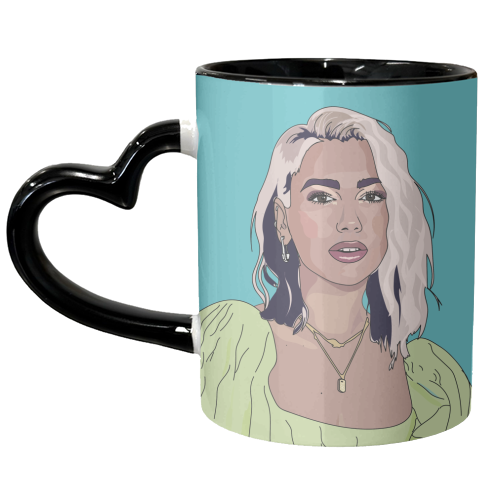 Dua Lipa Collection - unique mug by Catherine Critchley.