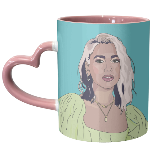 Dua Lipa Collection - unique mug by Catherine Critchley.