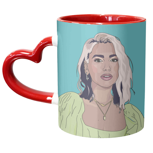 Dua Lipa Collection - unique mug by Catherine Critchley.