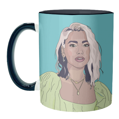 Dua Lipa Collection - unique mug by Catherine Critchley.