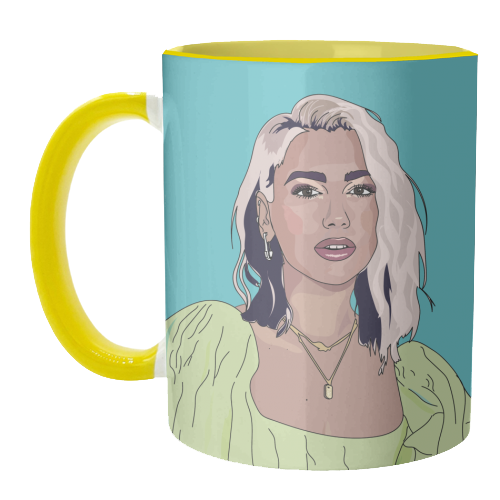 Dua Lipa Collection - unique mug by Catherine Critchley.